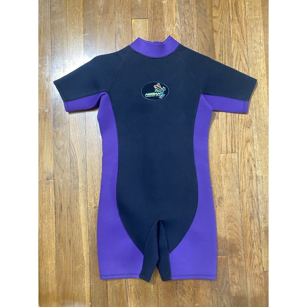 Akona Adventure Gear Wetsuit Black & Purple Youth XL/Women's Small